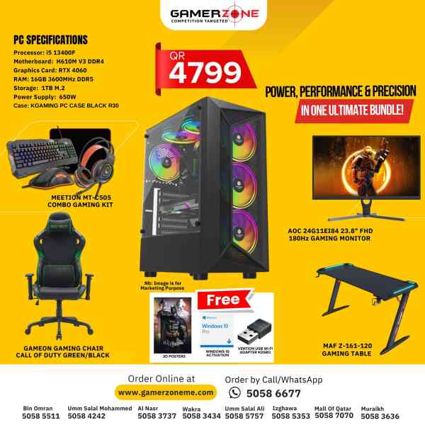 Gaming PC Bundle for 4799