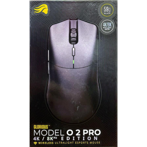 GLORIOUS MODEL O 2 PRO 4K/8K WIRELESS RGB MOUSE-BLK