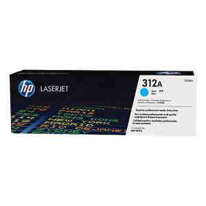 HP 312A Original Laserjet Toner Cartridge, Cyan, CF381A