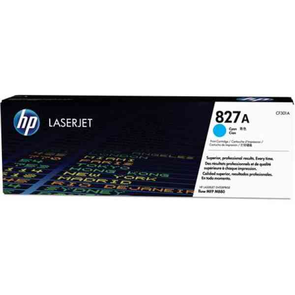 HP 827A Cyan Original Laserjet Toner Cartridge (CF301A)