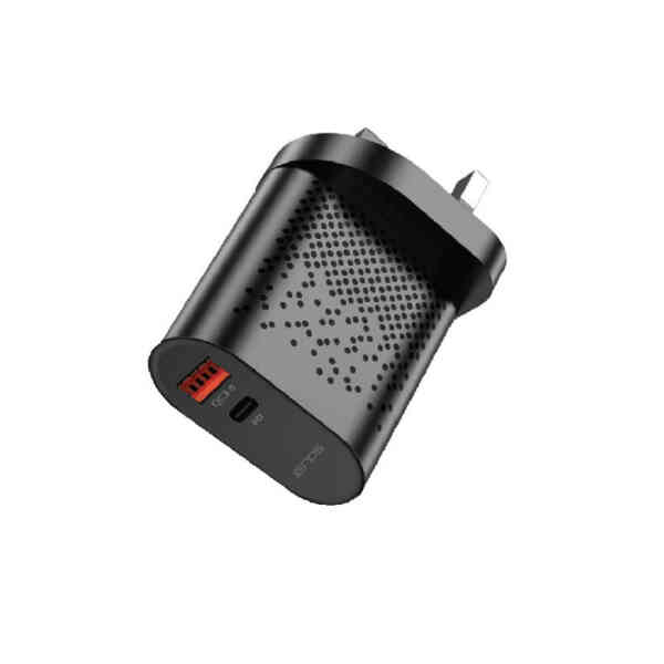 Iends Travel Charger, 20 W, Black, IE-AD6287