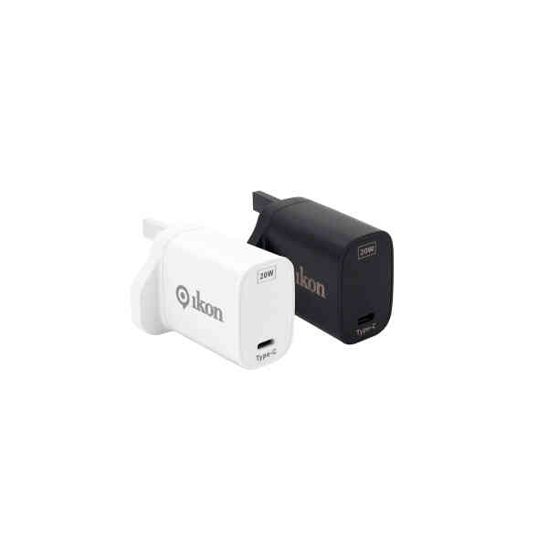 Ikon Fast Charger-TypC-IK-PT20A 2Ow,Per Unit ,Assorted Colors