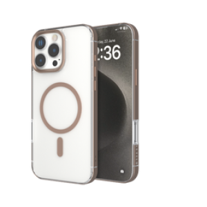 Levelo Case Claire Aluminum Bumper iPhone 16 Pro Rose Gold