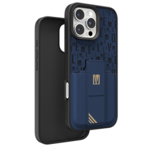 Levelo Case Morphix Gripstand With Card Holder iPhone 16 Pro Max Blue