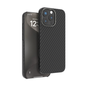 Levelo Case Sergei 1500D Aramid Carbon Fiber iPhone 16 Pro Matte Black