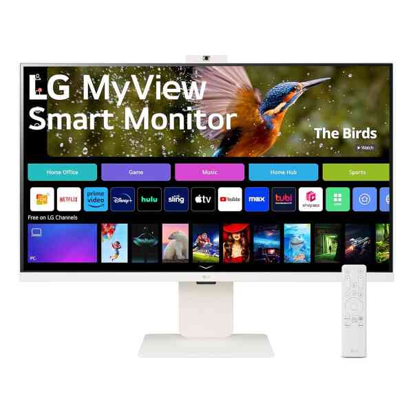 LG 32 Inches MyView Smart Monitor with webOS and Built-in FHD Webcam, 32SR85U-W