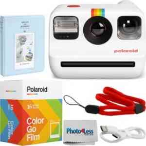 Polaroid Camera Instant Now 2 Bundle Film/Strap Black/White