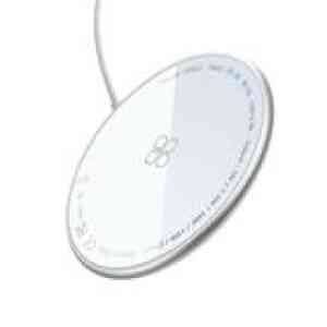 Promate 15W Metallic Slim Magnetic Wireless Charger , Silver
