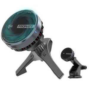 Promate Cradless QI2 Certified Smartphone Charger Mount With 15 W QI2 With Cooling Faclity