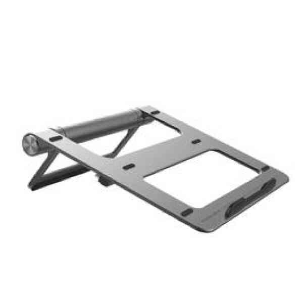 Promate Laptop Stand + Removable USB-C Hub With 4K HDMI RJ45 100W USB-C PD USB-C Data 2XUSB3.0