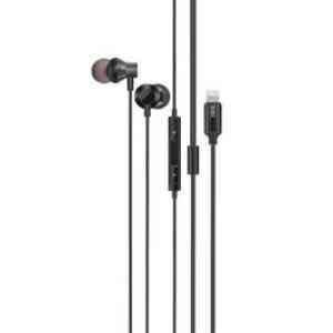 Promate MFI Certified in Ear Lighning Connector Ear Phone Blk