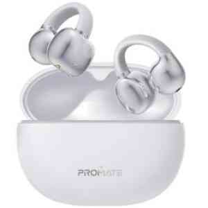 Promate Open Ear Clip TWS With 28 Hours Playing Time White
