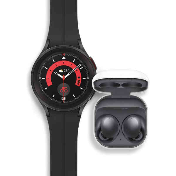 Samsung Galaxy Watch 5 Pro - Black + Samsung Galaxy Buds2 Pro-Graphite (Bundle)