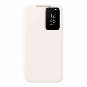 Samsung S23+ Smart View Wallet Case, Cream, EF-ZS916CUEGWW