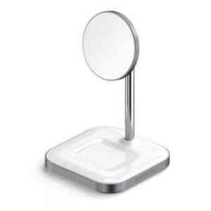 Satechi - Magnetic 2-In-1 Wireless Charging Stand - Space Gray