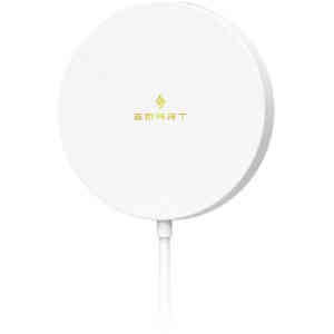 Smart Premium Magnetic 2 In 1 Wireless Charger, White, SACM21C