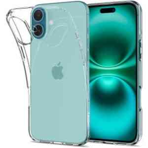 Spigen Case Flex Crystal Gu mmi Hulle iPhone 16 Clear
