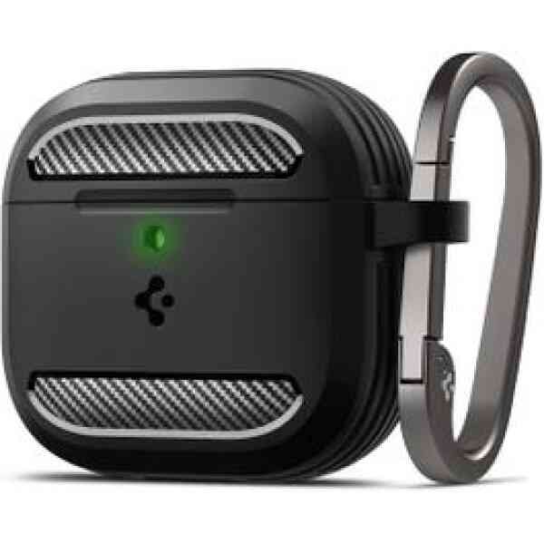 Spigen Case Rugged Armor For Airpods 4th Gen Matte Crystal Clear