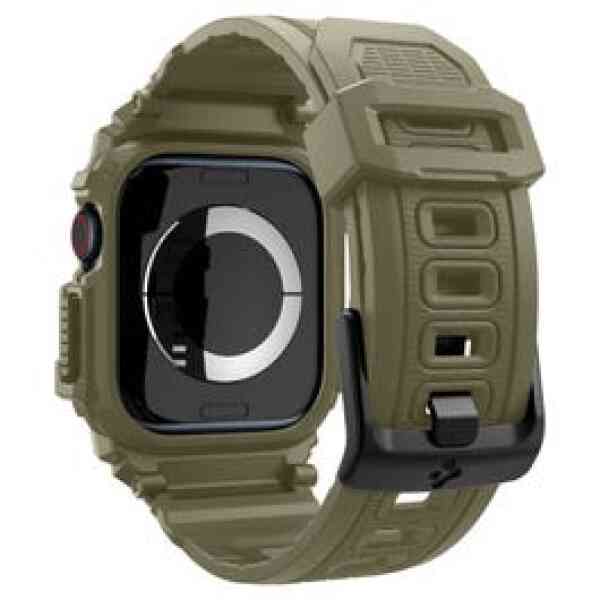 Spigen Strap/Case Rugged Armor Pro For Apple Watch 10 46 mm Vintage Khaki