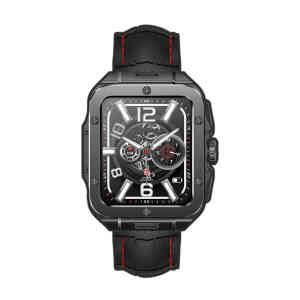 Swiss Military Alps2 Smart Watch, Gun Metal Frame and Black Silicon Strap, 1.85 inch