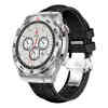 Swiss Military DOM3 Smartwatch - Silver with Black Silicon Strap +VICTOR 4 Active Noice cancelling ENC True Wireless