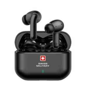 Swiss Military Earbuds Delta 3 True Wireless Anc+Enc Black