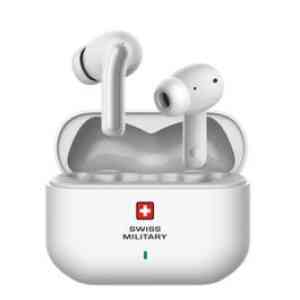 Swiss Military Earbuds Delta 3 True Wireless Anc+Enc White