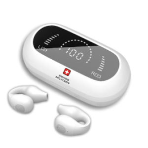 Swiss Military Earbuds Delta 4 Air Conduction Wireless Stereo White