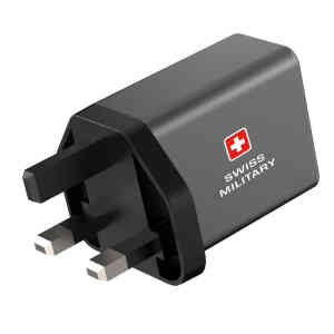 Swiss Military GaN Super Charger with Type C Premium Cable, 30 W