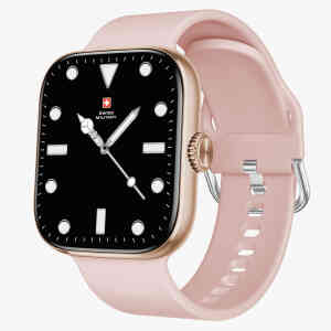Swiss Military Smart Watch Alps 4 Pink Silicone Strap