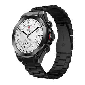 Swiss Military Smart Watch With Metal Strap DOM 6 Gun Metal