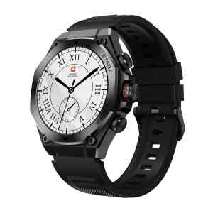 Swiss Military Smart Watch With Silicone Strap DOM 6 Black