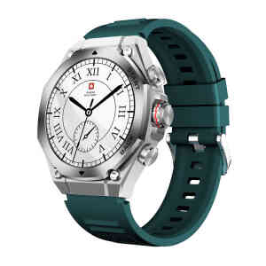 Swiss Military Smart Watch With Silicone Strap DOM 6 Green