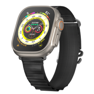 Switch Easy Strap Apple Watch Active Sport G-Hook Double Layered 42/44/45/49 mm Black