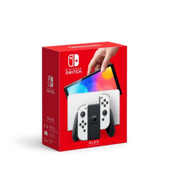 SWITCH OLED CONSOLE WITH WHITE JOYCON