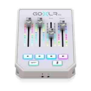 TC Helicon Go XLR Mini Online Broadcast/Streaming Mixer with USB Audio Interface – White