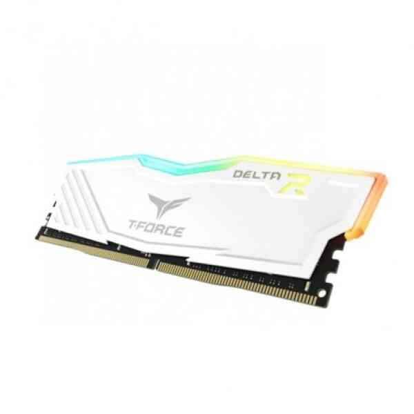 Teamgroup T-Force Delta RGB 16GB (8GBx2) DDR4 3200MHz Desktop Ram (White)
