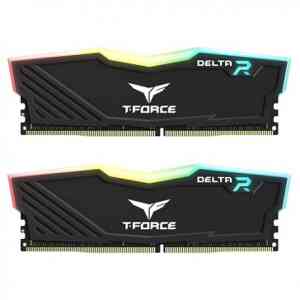 TeamGroup T-Force Delta RGB 32GB (16GBx2) DDR4 3200MHz Desktop RAM (Black)