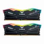 TeamGroup T-Force Delta RGB 64GB (32GBx2) 5200MHz DDR5 Black Memory