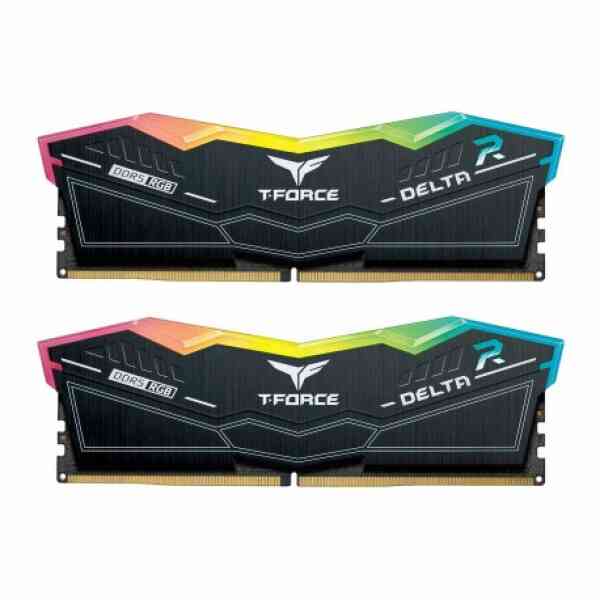 TeamGroup T-Force Delta RGB 64GB (32GBx2) 5200MHz DDR5 Black Memory
