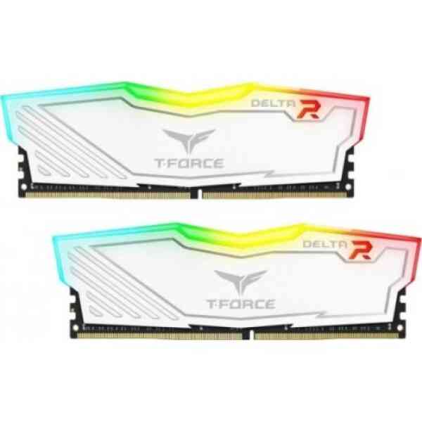 TeamGroup T-FORCE Delta RGB White 32GB (2X16GB) DDR4 3600 Desktop RAM
