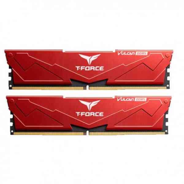 TeamGroup T-Force Vulcan 32GB (16GBx2) DDR5 5200MHz Desktop RAM (Red)