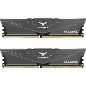 TEAMGROUP T-Force Vulcan Z DDR4 16GB Kit (2x8GB) 3600MHz Desktop Memory - Gray