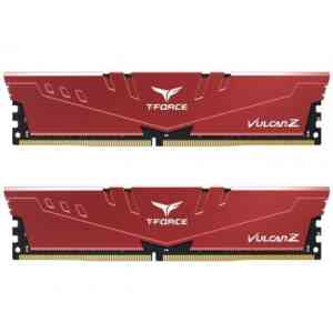 TEAMGROUP Vulcan Z 32GB (2x16GB) 3200MT/s DDR4 Memory Kit, Red