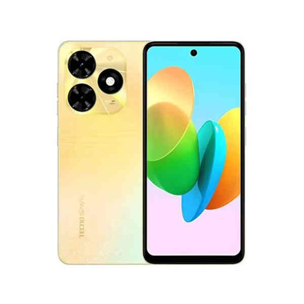 Tecno Spark 20C 4G Smartphone, 4GB RAM, 256GB Storage, Alpennglow Gold