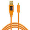 TETHER PRO USB 2.0 CABLE USB TO MINI-B 8-PIN CU8015-ORG