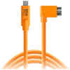 TETHERPRO USB-C CABLE USB-C TO 3.0 MICRO-B RIGHT ANGLE (CUC33R15-ORG)