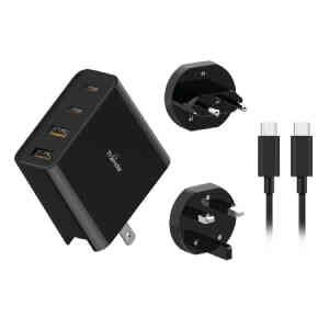 Trands 100 W GaN Fast Charger with 100 W Type-C Cable, Black, TR-AD3387
