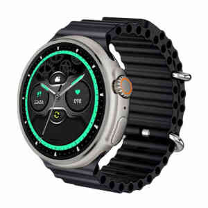 Trands Bluetooth Smart Watch, Black, 1.39 inches TFT Display, TR-SW190
