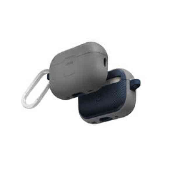 Uniq Case Clyde Lock AirPods Pro 2nd Gen 2022 Grey Chalk/Marine Blue